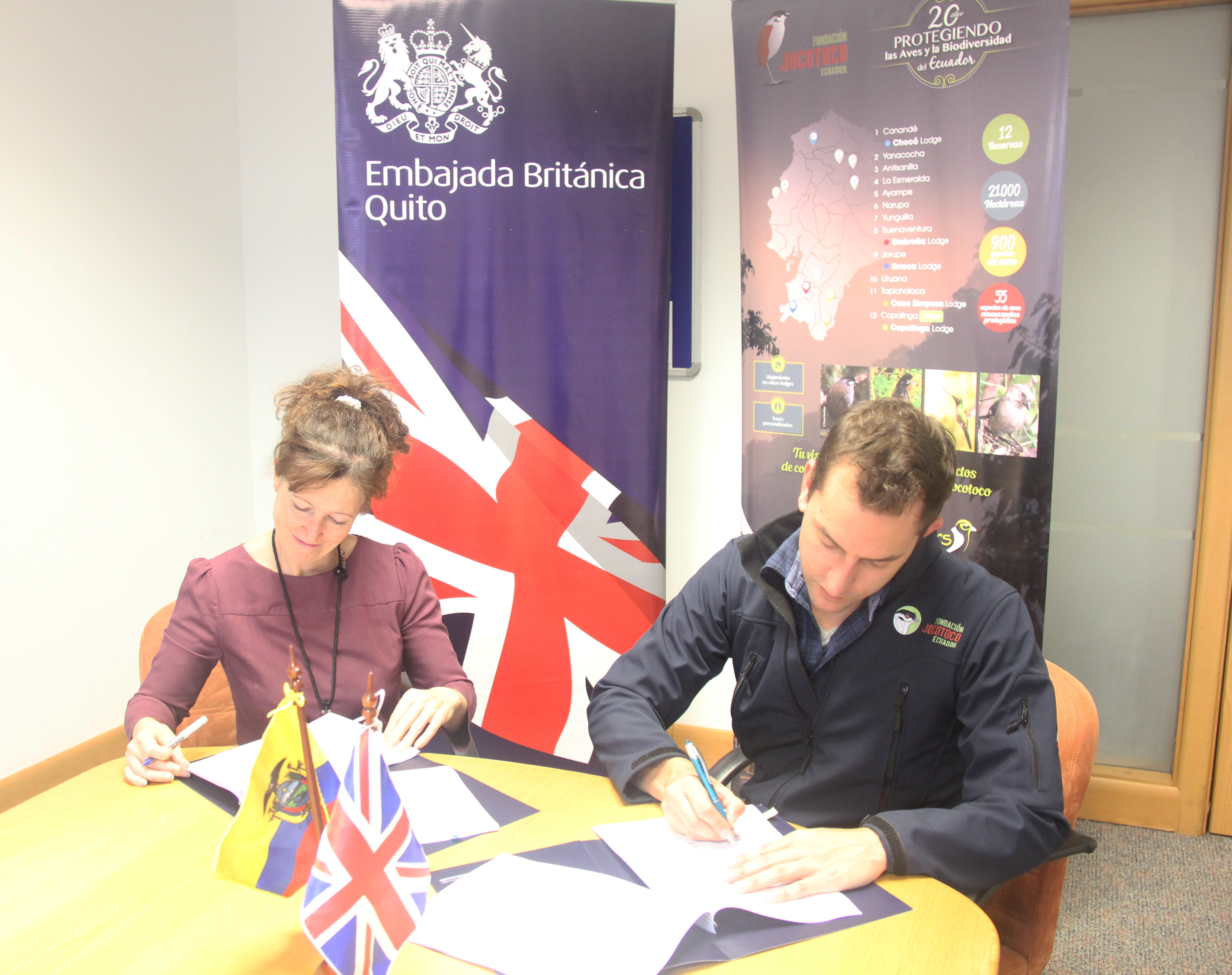 New grants! NMBCA and the British Embassy support Jocotoco